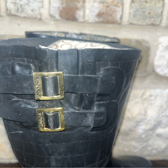 Chooka Crocodilia Black Rubber rain boots - Picture 8 of 11